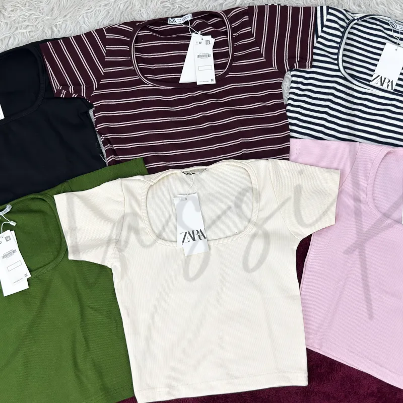 Zara Women’s Square Neck Crop Top Wholesale Bangladesh 2026