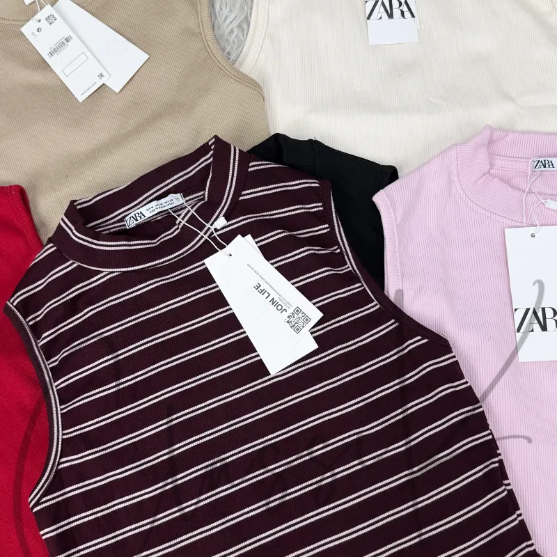 Zara Women’s Mock Neck Crop Top Wholesale Bangladesh 2026
