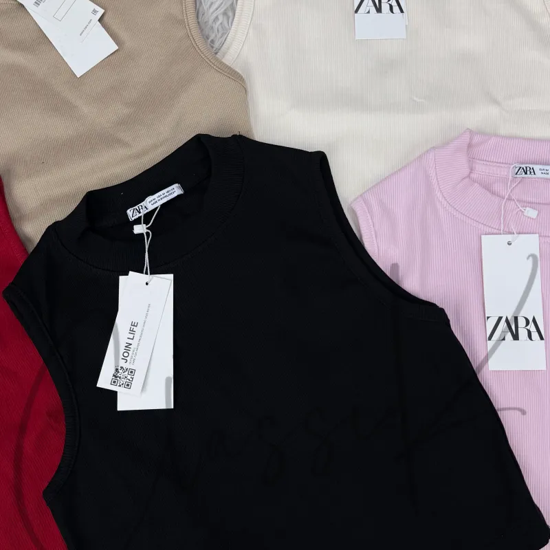 Zara Women’s Mock Neck Crop Top Wholesale Bangladesh 2026