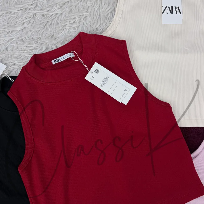 Zara Women’s Mock Neck Crop Top Wholesale Bangladesh 2026