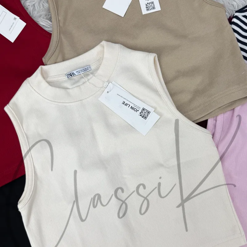 Zara Women’s Mock Neck Crop Top Wholesale Bangladesh 2026