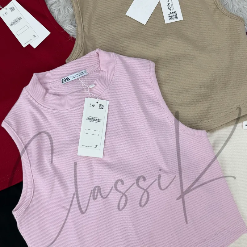 Zara Women’s Mock Neck Crop Top Wholesale Bangladesh 2026