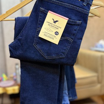 American Eagle Men's Slim Fit Denim Jeans Washed Blue Wholesale