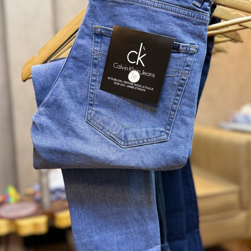 Calvin Klein Men's Slim Fit Denim Jeans Washed  Wholesale