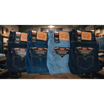 Levi's 511 Men's Straight Fit Denim Jeans Washed  Wholesale