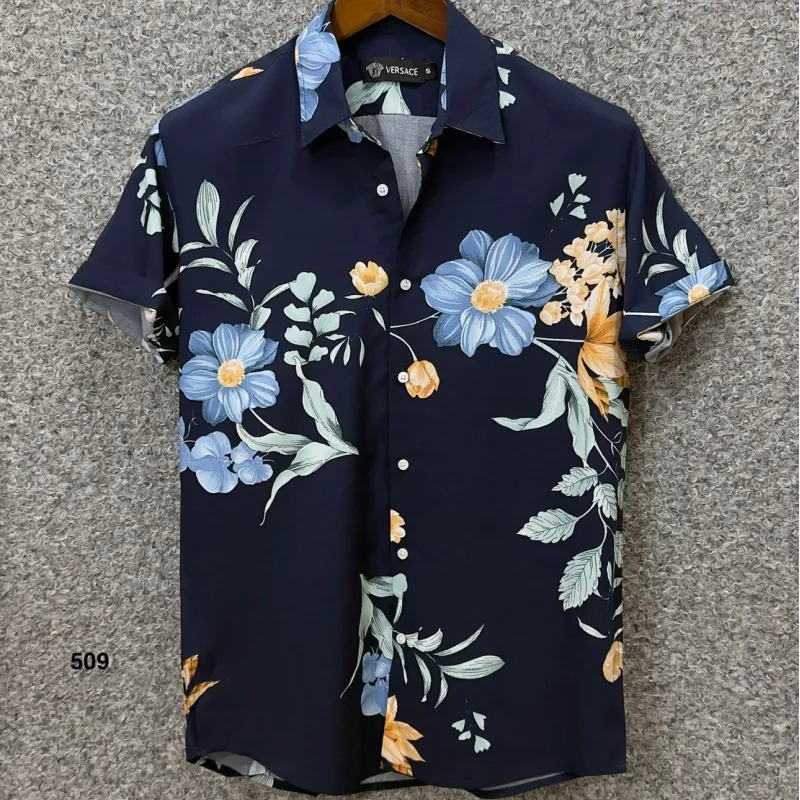 Versace Men's Premium Short Sleeve Shirt Wholesale – Everywear Bangladesh Ltd