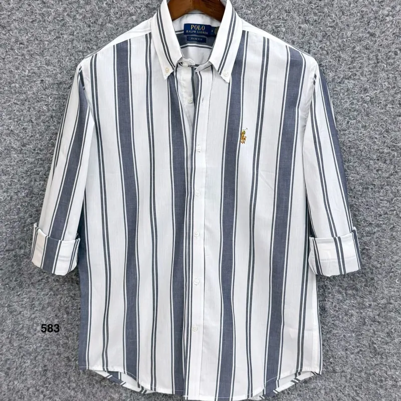 Ralph Lauren Men's Premium Stripe Shirt Wholesale – Everywear Bangladesh Ltd