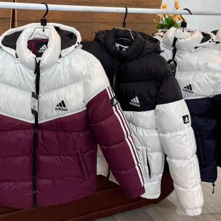 Men’s Adidas Style Contrast Puffer Jacket Wholesale Bangladesh