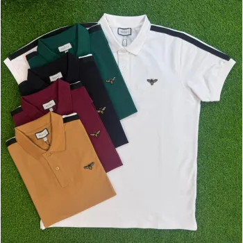 Gucci Men’s High Quality Pique Polo Shirt (Shoulder Panel) Wholesale Bangladesh