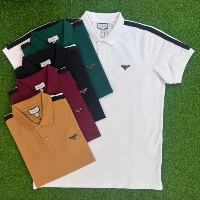 Gucci Men’s High Quality Pique Polo Shirt (Shoulder Panel) Wholesale Bangladesh