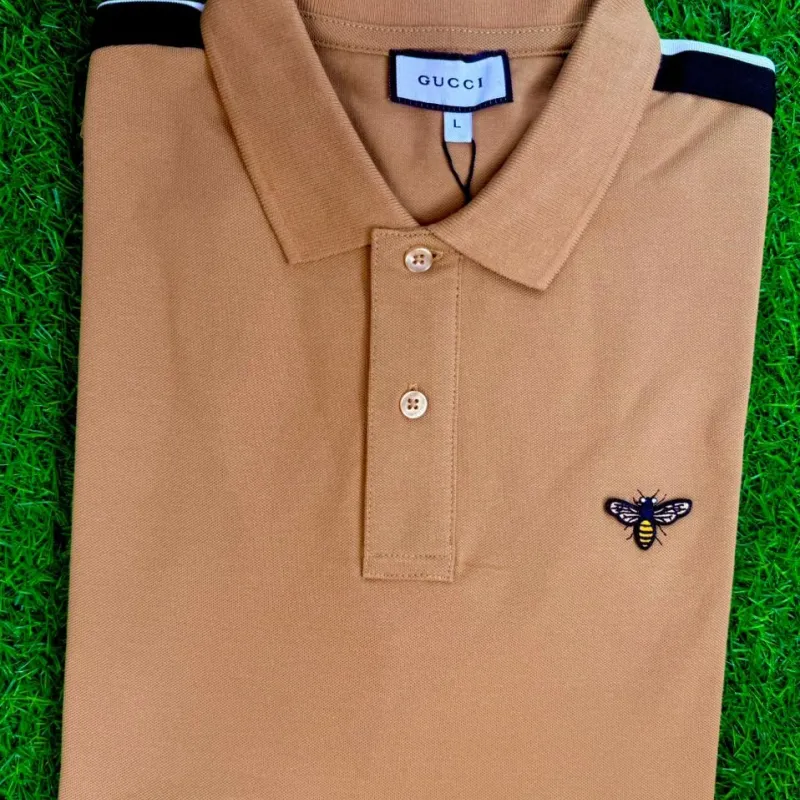 Gucci Men’s High Quality Pique Polo Shirt (Shoulder Panel) Wholesale Bangladesh