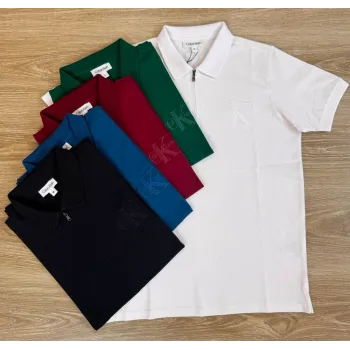 CK Men’s High Quality Pique Zipper Polo Wholesale Bangladesh