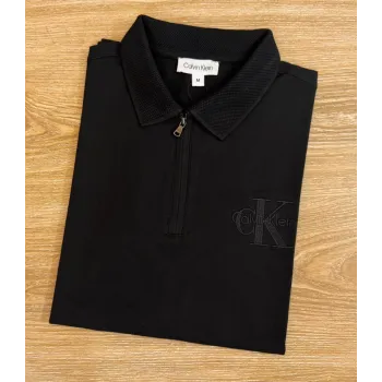CK Men’s High Quality Pique Zipper Polo Wholesale Bangladesh