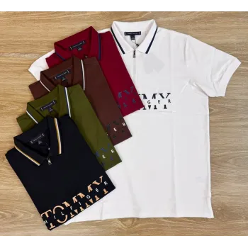 Tommy Hilfiger Men’s High Quality Pique Zipper Polo Wholesale Bangladesh