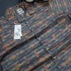 Zara Men's Cuban Collar Abstract Printed Half Sleeve Shirt Wholesale Bangladesh