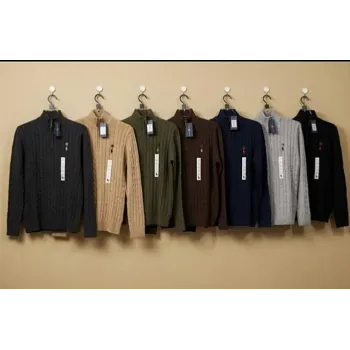 Men's 5-Gauge Cotton Half-Zip Sweater (Style BMF-ST639665) — Wholesale Bangladesh