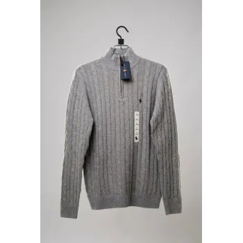 Men's 5-Gauge Cotton Half-Zip Sweater (Style BMF-ST639665) — Wholesale Bangladesh