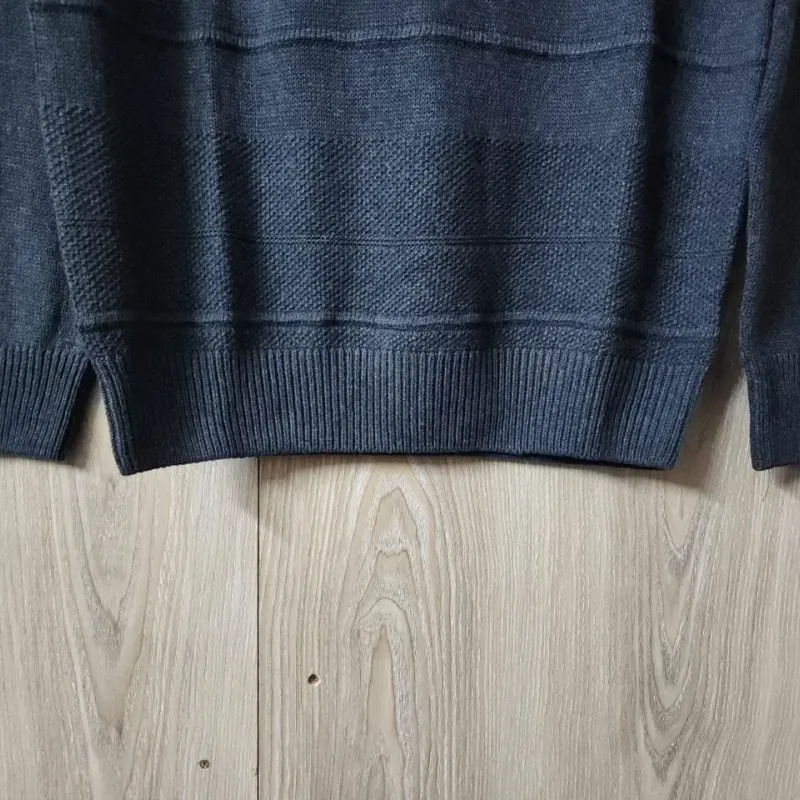 Men's 5-Gauge Cotton Half-Zip Sweater (Style BGUF355404) — 28,000 Pcs Surplus Stock — Wholesale Bangladesh