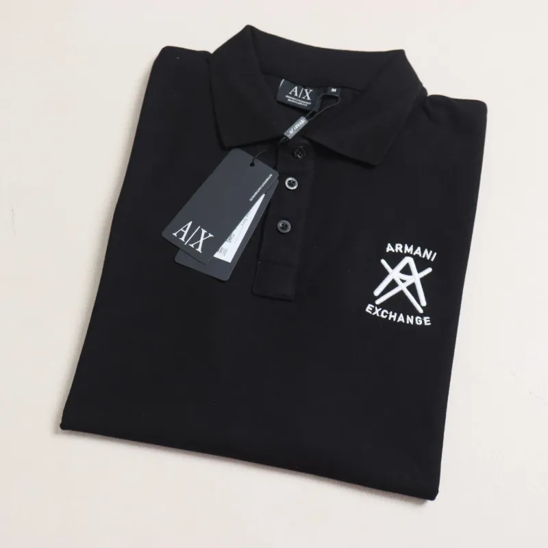Armani Exchange Embroidery Premium Collar Polo Shirt Wholesale Bangladesh