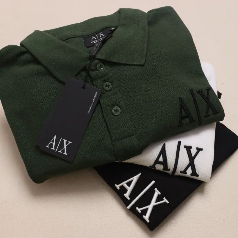 Armani Exchange Embroidery Premium Collar Polo Shirt Wholesale Bangladesh