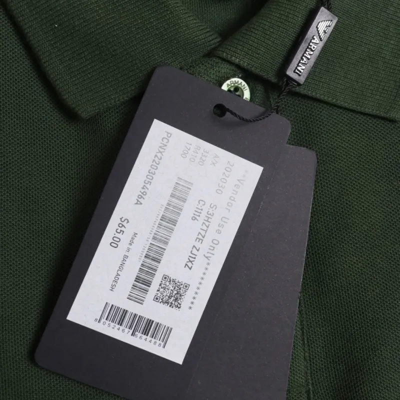 Armani Exchange Embroidery Premium Collar Polo Shirt Wholesale Bangladesh