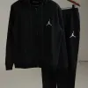 Men's Premium 340 GSM Cotton Fleece Zipper-Up Hoodie Set (Hoodie + Joggers, Embroidered) — Wholesale Bangladesh