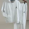 Men's Premium 340 GSM Cotton Fleece Zipper-Up Hoodie Set (Hoodie + Joggers, Embroidered) — Wholesale Bangladesh