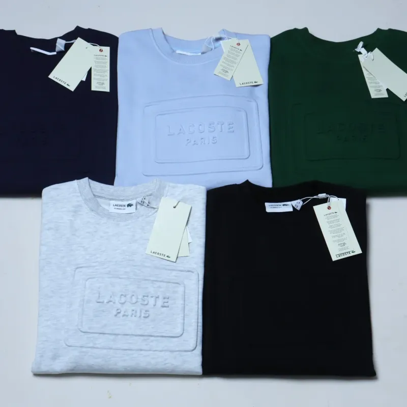 Men's Premium 340 GSM 3D Embossed Brushed Fleece Crewneck Sweatshirt (Article 199103112304) — Wholesale Bangladesh