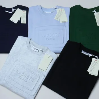 Men's Premium 340 GSM 3D Embossed Brushed Fleece Crewneck Sweatshirt (Article 199103112304) — Wholesale Bangladesh