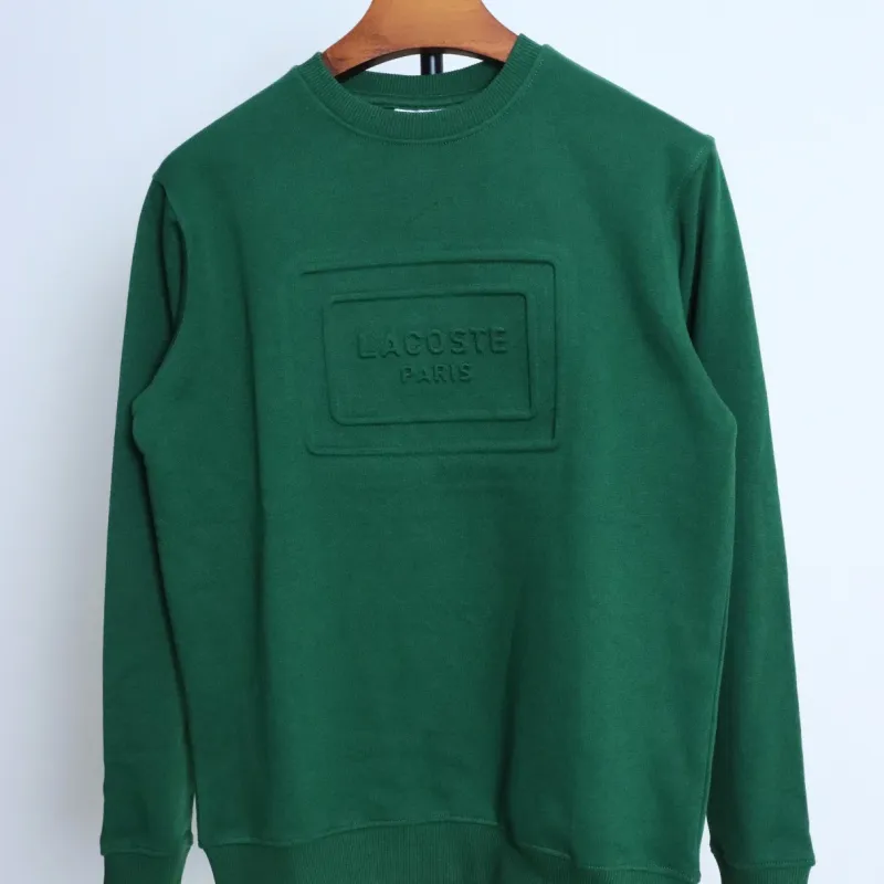Men's Premium 340 GSM 3D Embossed Brushed Fleece Crewneck Sweatshirt (Article 199103112304) — Wholesale Bangladesh