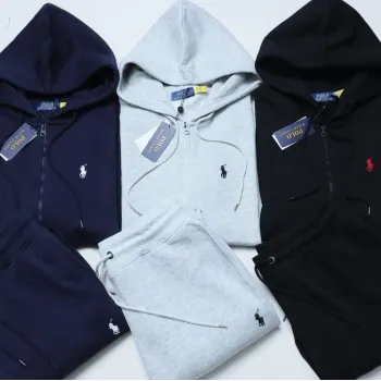 Men's Premium 340 GSM Polar Fleece Tracksuit Set (Hoodie + Joggers, Embroidered) — Wholesale Bangladesh