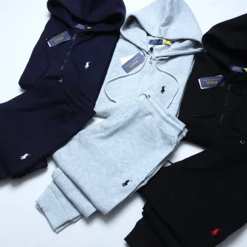 Men's Premium 340 GSM Polar Fleece Tracksuit Set (Hoodie + Joggers, Embroidered) — Wholesale Bangladesh