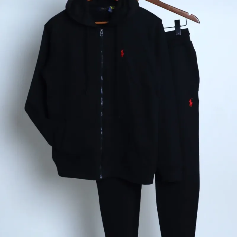 Men's Premium 340 GSM Polar Fleece Tracksuit Set (Hoodie + Joggers, Embroidered) — Wholesale Bangladesh