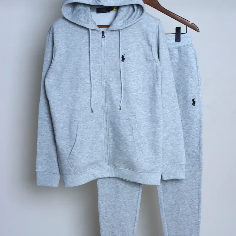 Men's Premium 340 GSM Polar Fleece Tracksuit Set (Hoodie + Joggers, Embroidered) — Wholesale Bangladesh