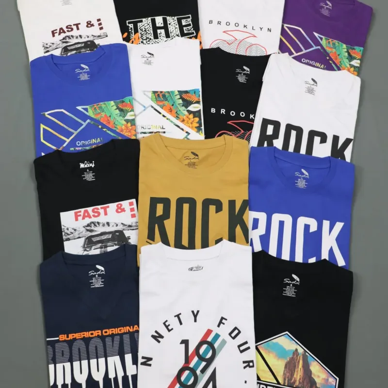 Men's Premium Cotton Graphic T-Shirt (Big & Tall S–6XL) — Bulk Wholesale Bangladesh