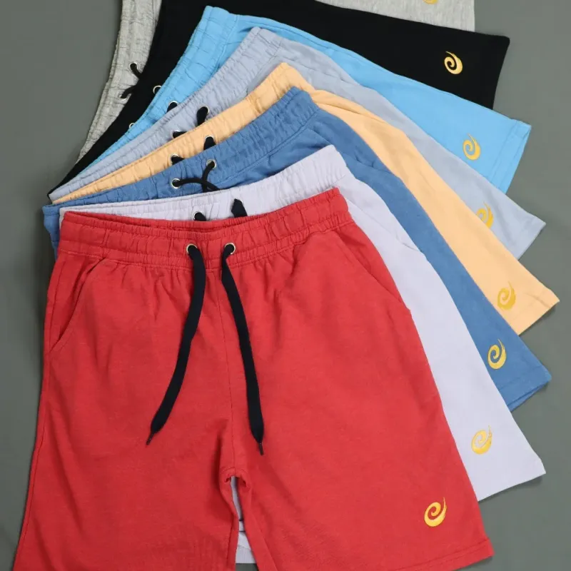 Men's Premium 100% Cotton Terry Shorts (14–15 Colours, S–3XL) — Bulk Wholesale Bangladesh