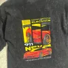Mens Acid Wash Drop Shoulder Mixed Printed T-Shirt Wholesale Bangladesh