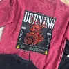 Mens Oversized Acid Wash Drop Shoulder Printed T-Shirt Wholesale Bangladesh