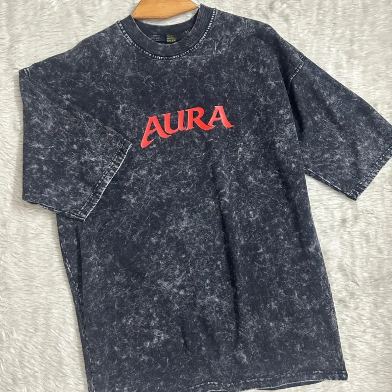 Mens Acid Wash Mixed Design Drop Shoulder T-Shirt Wholesale Bangladesh