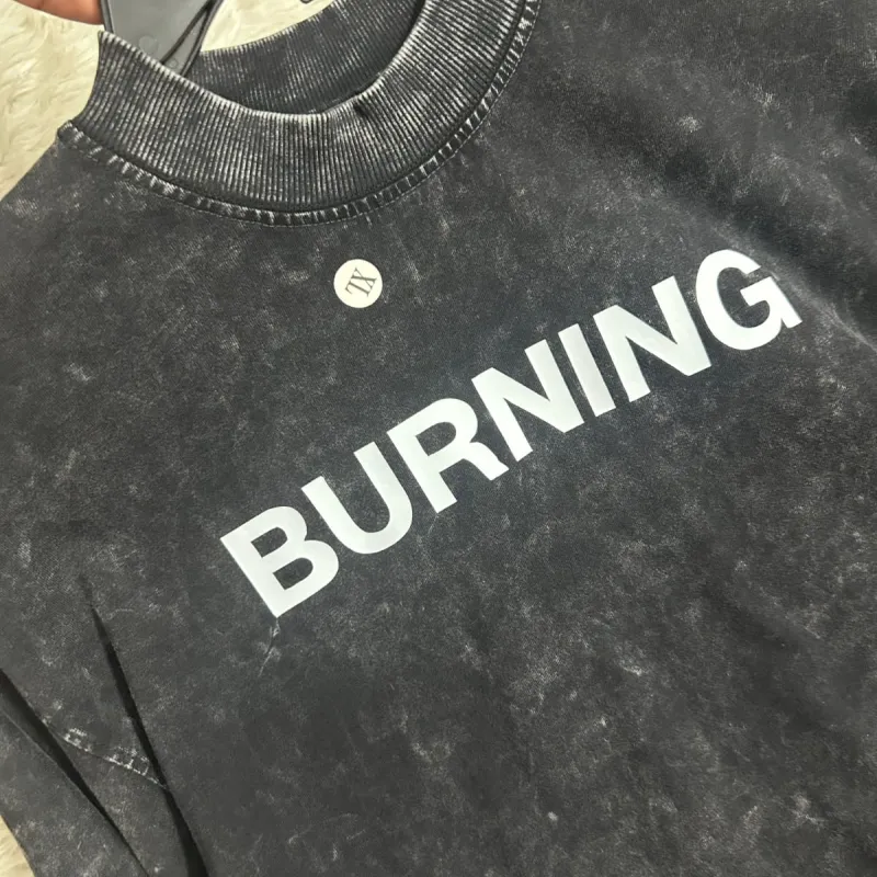 Mens Acid Wash Mixed Design Drop Shoulder T-Shirt Wholesale Bangladesh