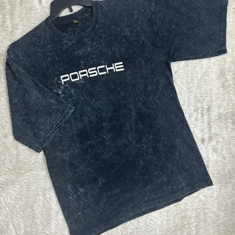Mens Acid Wash Mixed Design Drop Shoulder T-Shirt Wholesale Bangladesh