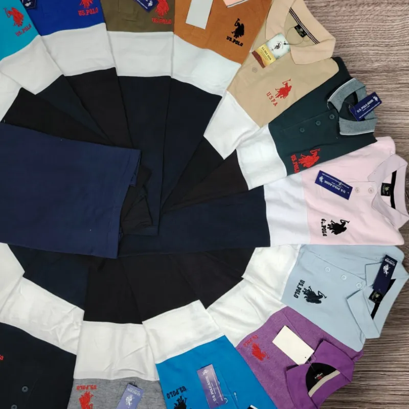US Polo Assn x Tommy Low Price Asian Size Mixed Polo T-Shirt Wholesale Bangladesh