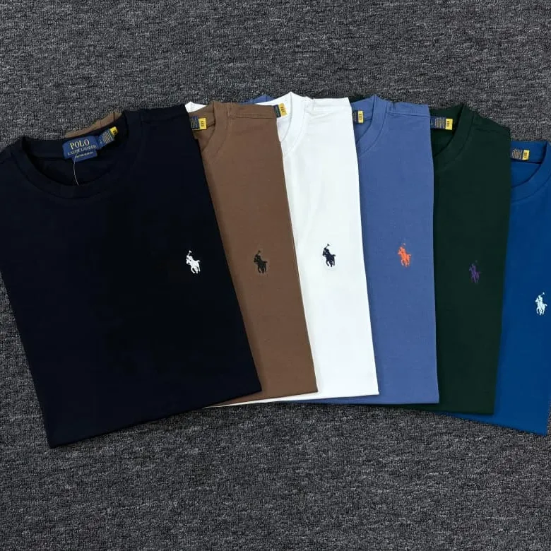Ralph Lauren Men's Super Exclusive Semi Drop Shoulder T-Shirt Wholesale Bangladesh Ralph Lauren Men's Super Exclusive Semi Drop Shoulder T-Shirt Wholesale Bangladesh