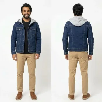 Men's Original Export Quality Cotton Twill Hooded Jacket — Wholesale Bangladesh