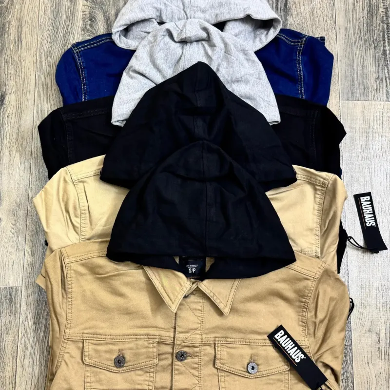 Men's Original Export Quality Cotton Twill Hooded Jacket — Wholesale Bangladesh