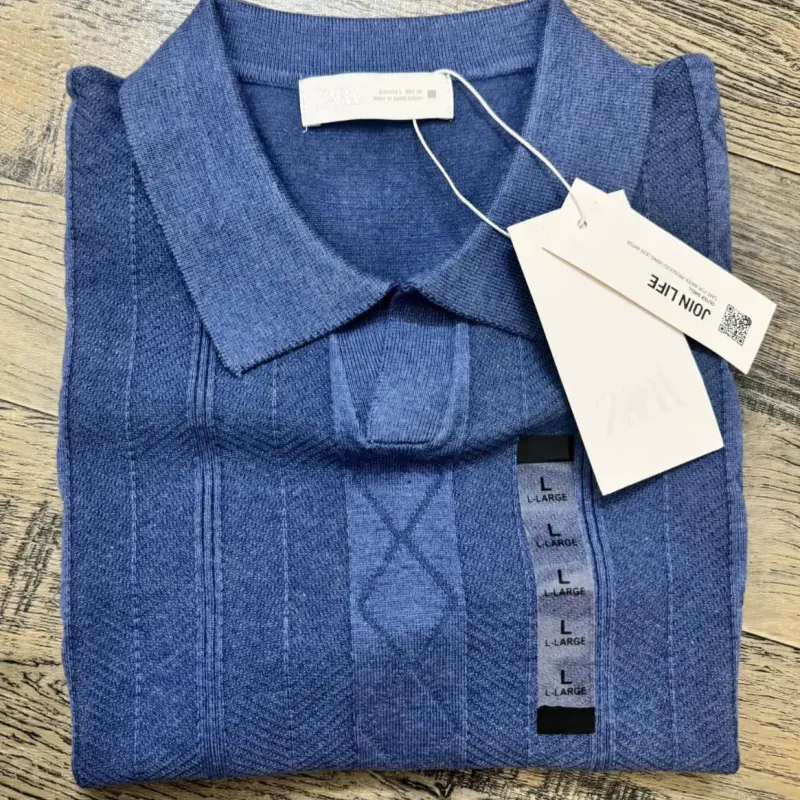 Men's 4-Gauge Sweater-Style Polo Shirt — Wholesale Bangladesh