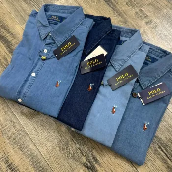 Men's Premium Denim Long Sleeve Shirt — Wholesale Bangladesh Men's Premium Denim Long Sleeve Shirt — Wholesale Bangladesh