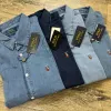 Men's Premium Denim Long Sleeve Shirt — Wholesale Bangladesh