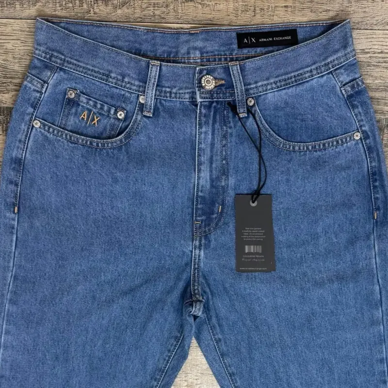 Men's Premium 5-Pocket Straight-Leg Cotton Jeans (3 Washes, Sizes 30–38) — Wholesale Bangladesh