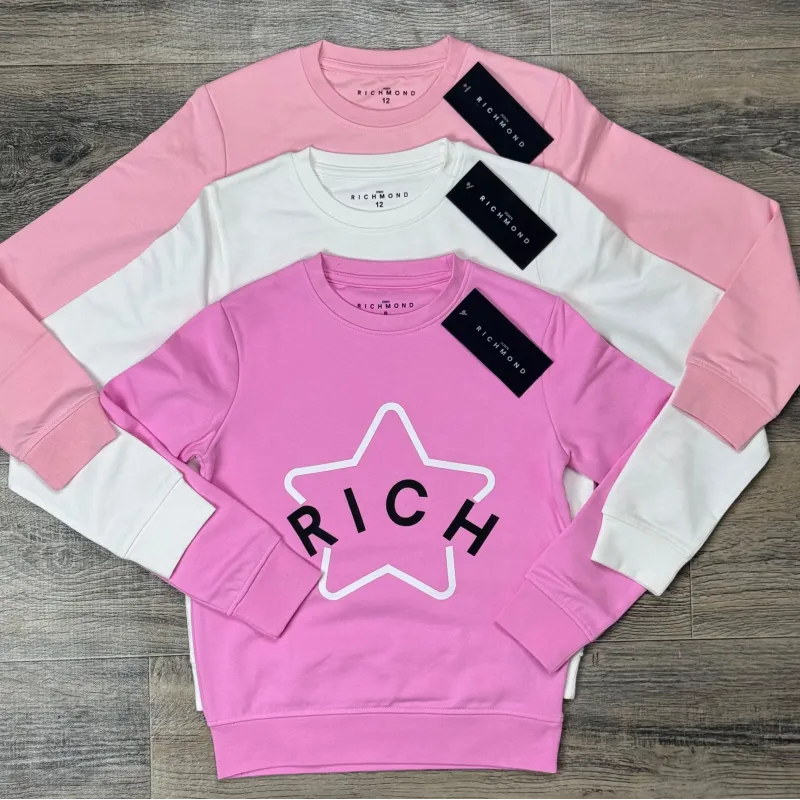 Boys' Premium Cotton Terry Sweatshirt (Pink, White, Rose — Sizes 8–12 Years) — Wholesale Bangladesh